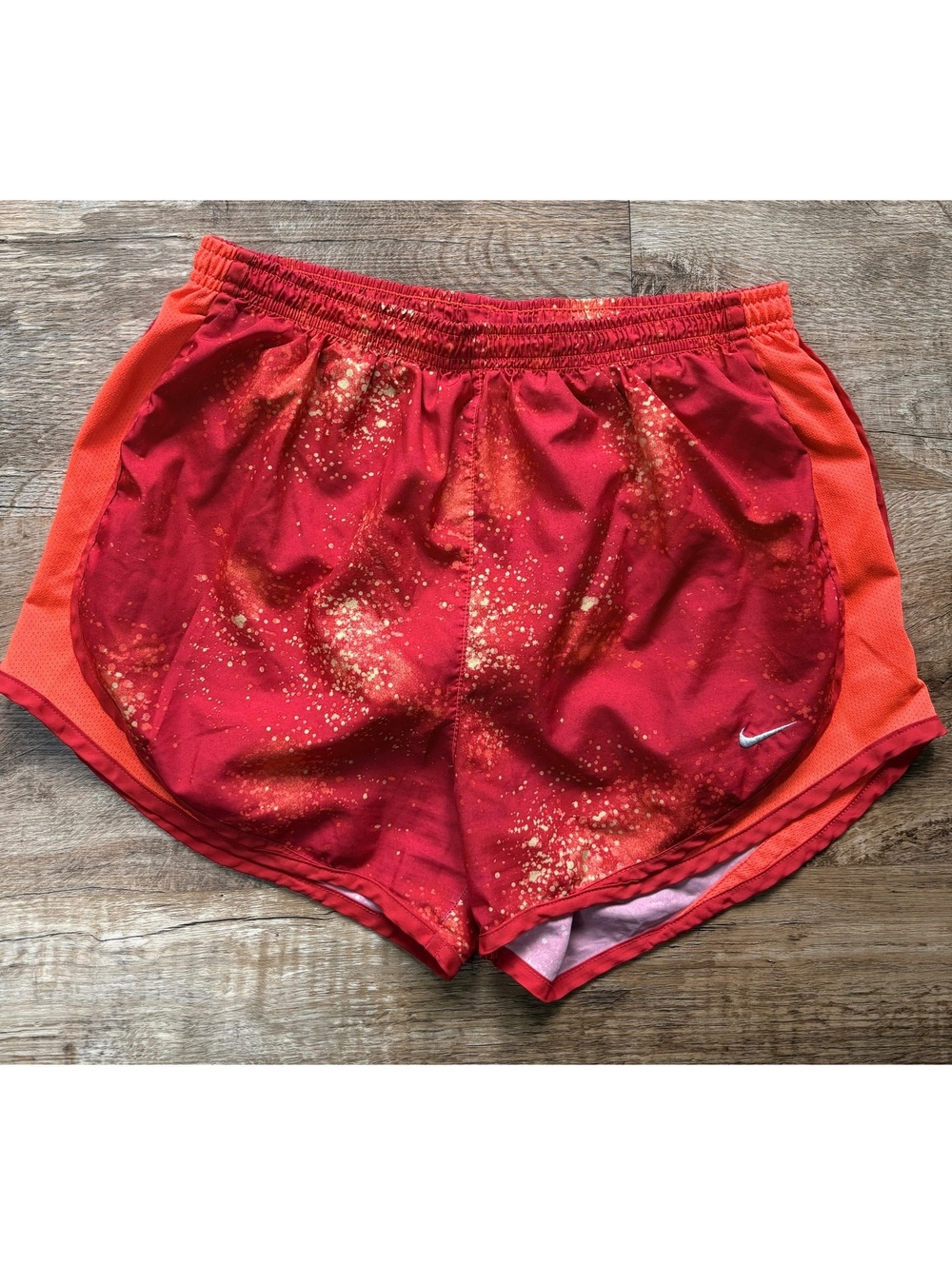 Nike Dri-FIT Women's Running Shorts Red Orange Size Small